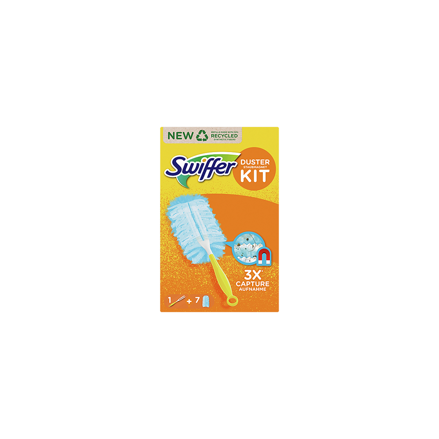 Swiffer Staubmagnet Starterset (Griff + 7 Tücher) – Lux-Batteries GmbH